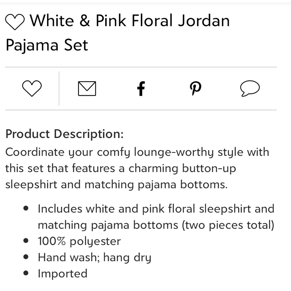*NEW* Joyfolie Jordan pajamas - Picture 2 of 3